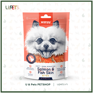 WANPY- Soft Salmon & Fish Skin Bites - Cá hồi và da cá mềm