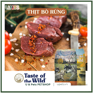 TAST OF THE WILD- High Prairie - Bò rừng, nai nướng (Dành cho giống chó cơ bắp trưởng thành)