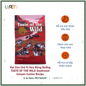 TAST OF THE WILD- Southwest Canyon - Heo rừng nướng (Dành cho giống chó da nhạy cảm trưởng thành)