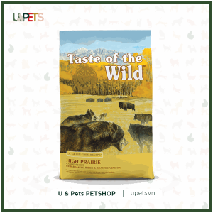TAST OF THE WILD- High Prairie Puppy - Bò rừng, nai nướng (Dành cho giống chó cơ bắp có bầu và chó con)